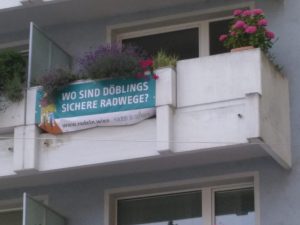 Döbling soll nicht Schlusslicht bleiben - Dein Fenster, Balkon oder Zaun will Döbling aufwecken! (CC) Radeln in Döbling