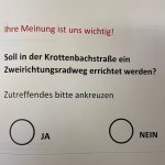 Umfrage BV Resch Stimmzettel