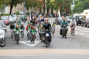 Bici-Bus Döbling (C) Andrea Leindl, Radeln in Döbling